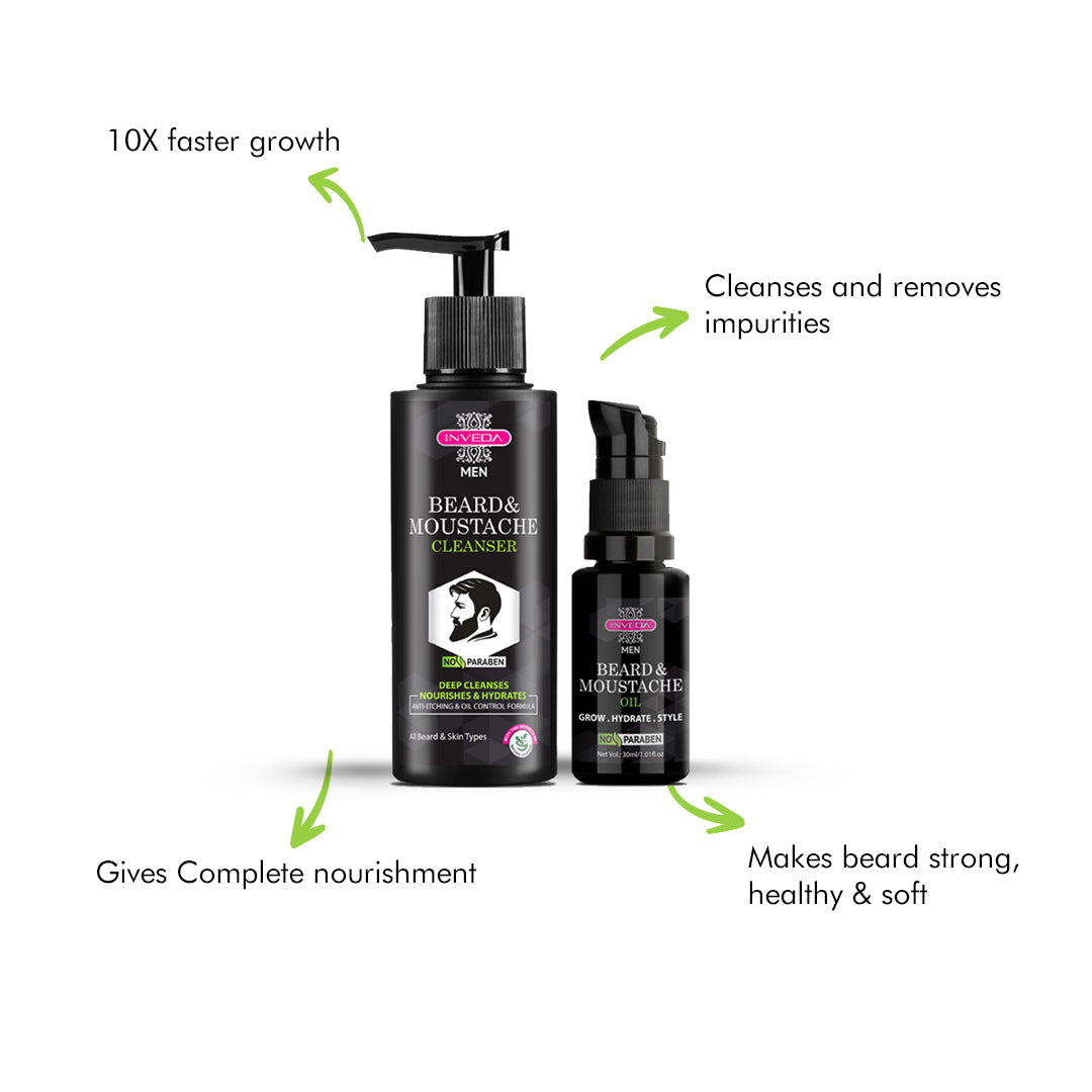 Inveda simple Beard & Moustache Growth Kit