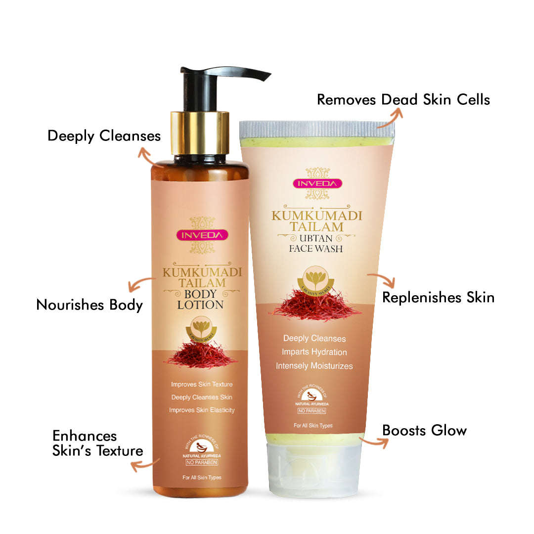 Inveda Kumkumadi Face & Body Care Combo