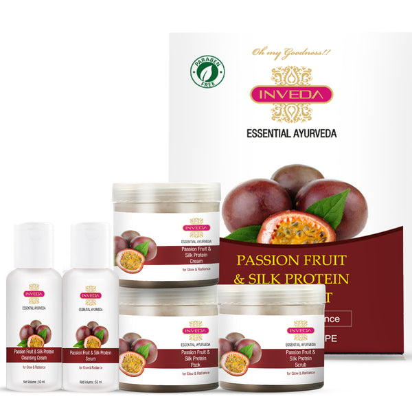 Inveda simple Passion Fruit & Silk Protein Facial Kit | Glow & Radiance